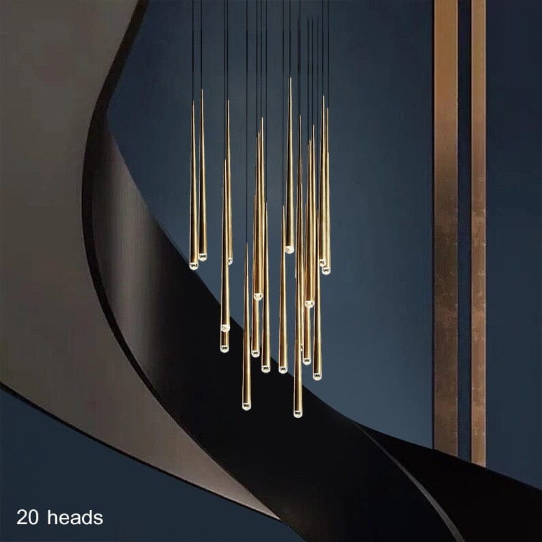 Lustră suspendată modernă Jules — elegantă, cu cristale în formă de lumânări