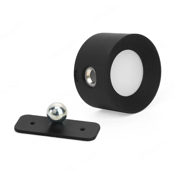 Luz de parede LED sem fios recarregável GlowBeam, ajustável a 360°