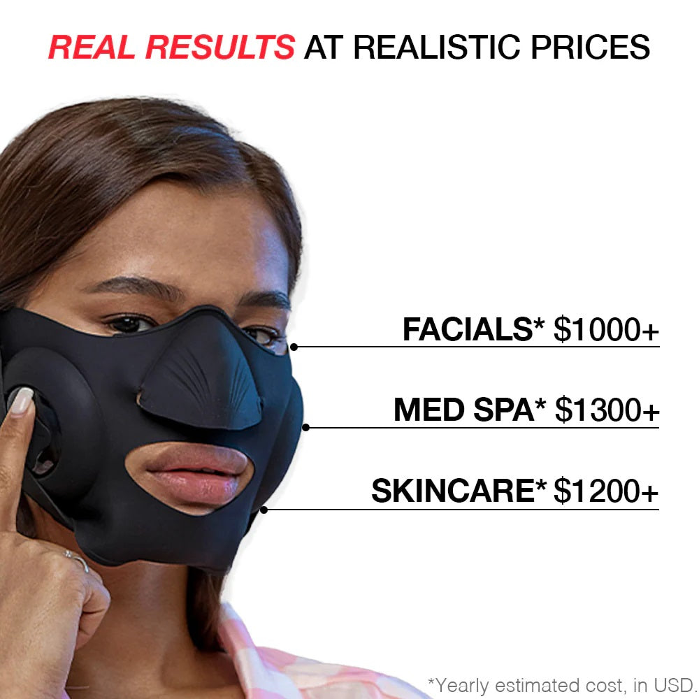 EMS Facial Toning and Lifting Mask — Hands-Free Skincare Device