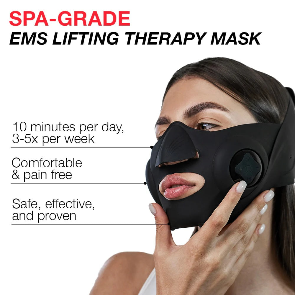 EMS Facial Toning and Lifting Mask — Hands-Free Skincare Device