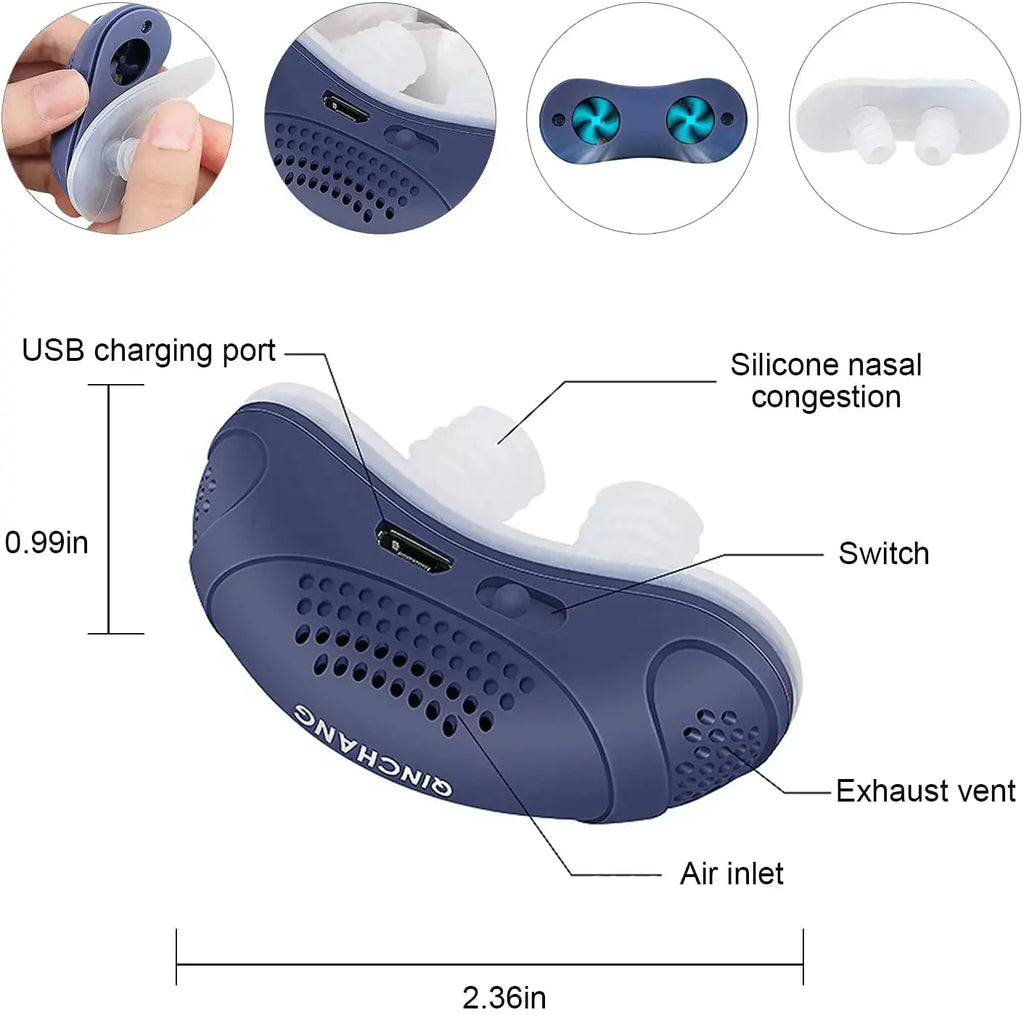 Přenosný mikro přístroj CPAP pro spánkovou apnoi – řešení proti chrápání vhodné na cesty a alternativa k CPAP | Filindra