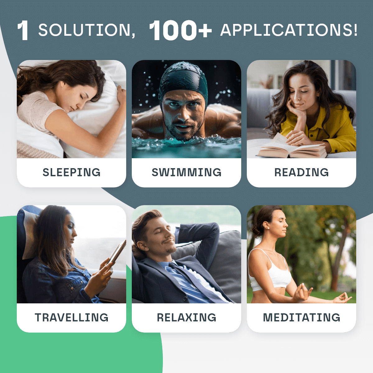 SlumberNest Ear Plugs — 33 dB Noise Reduction