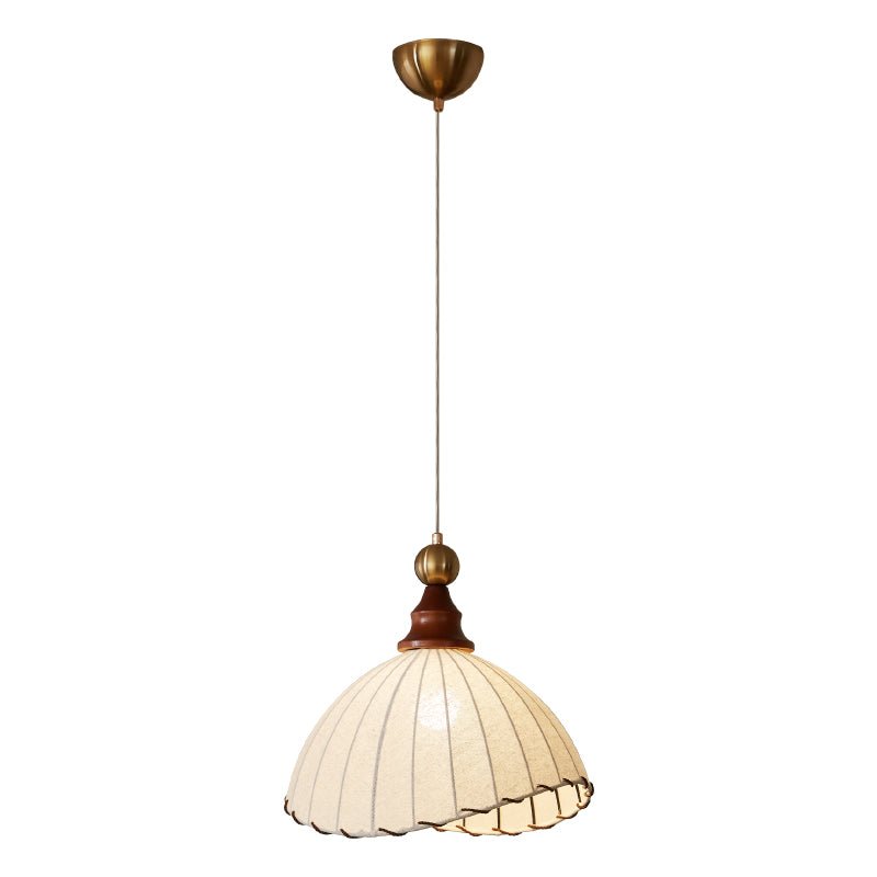 Nyvera Pendant Light With Fabric Shade For Dining Room Ambience