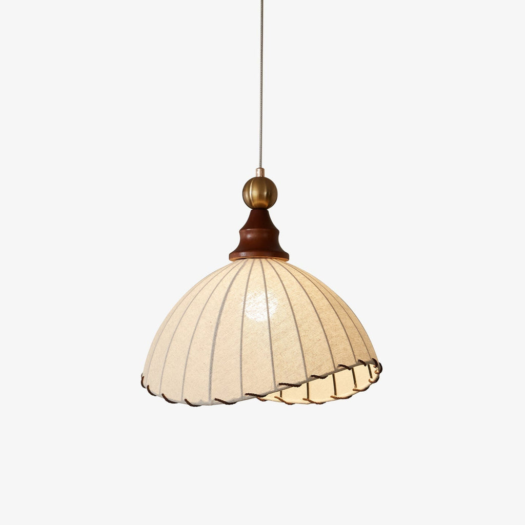 Nyvera Pendant Light With Fabric Shade For Dining Room Ambience