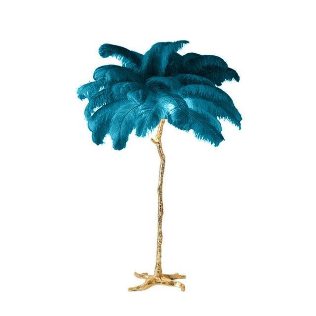 Glammzee Ostrich-Leg Floor Lamp — Feathered Statement Decor