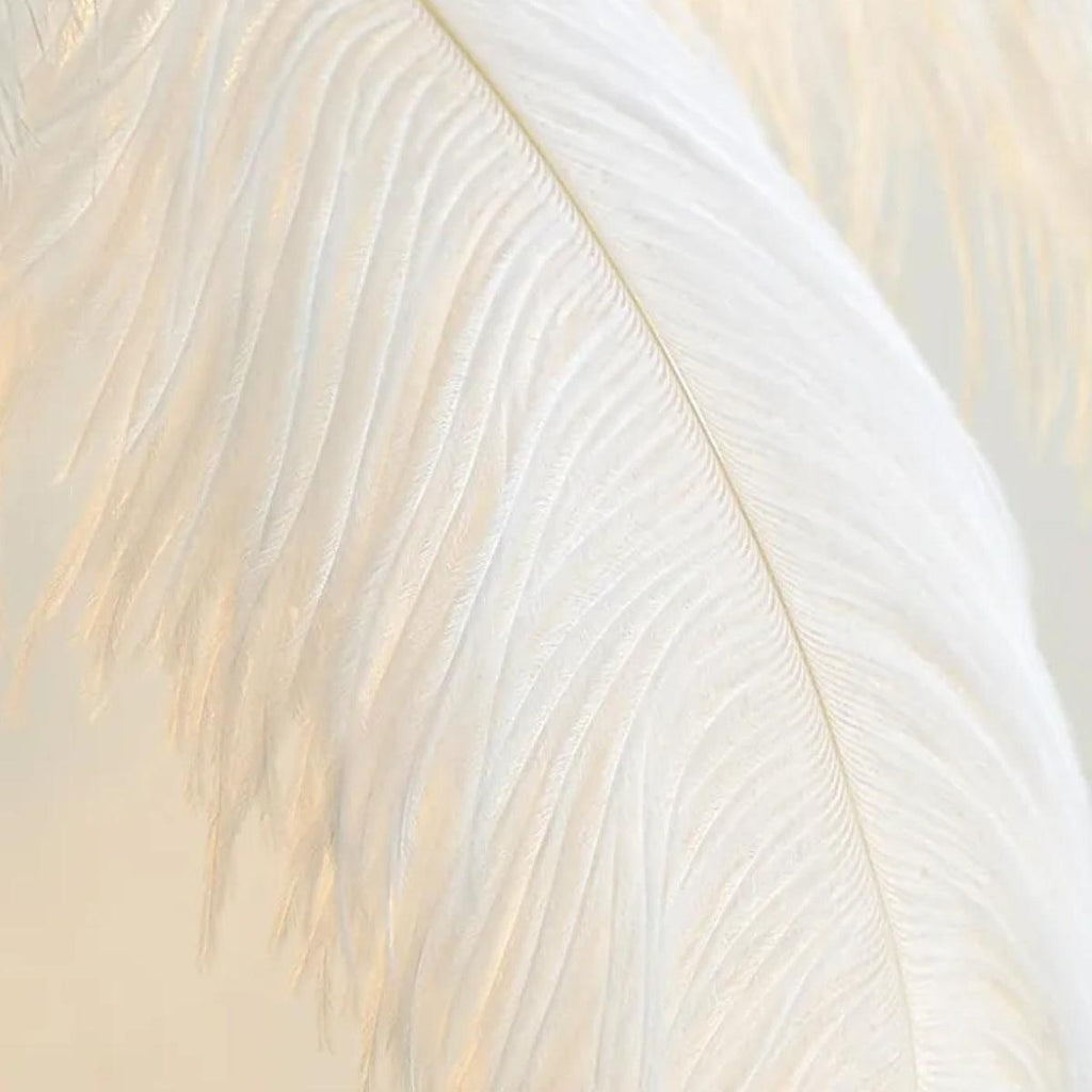 Glammzee Ostrich-Leg Floor Lamp — Feathered Statement Decor