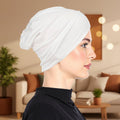 Elegante Damen Mütze aus Hochwertiger Milchseide - Stretch-Turban für Komfort und Stil 0