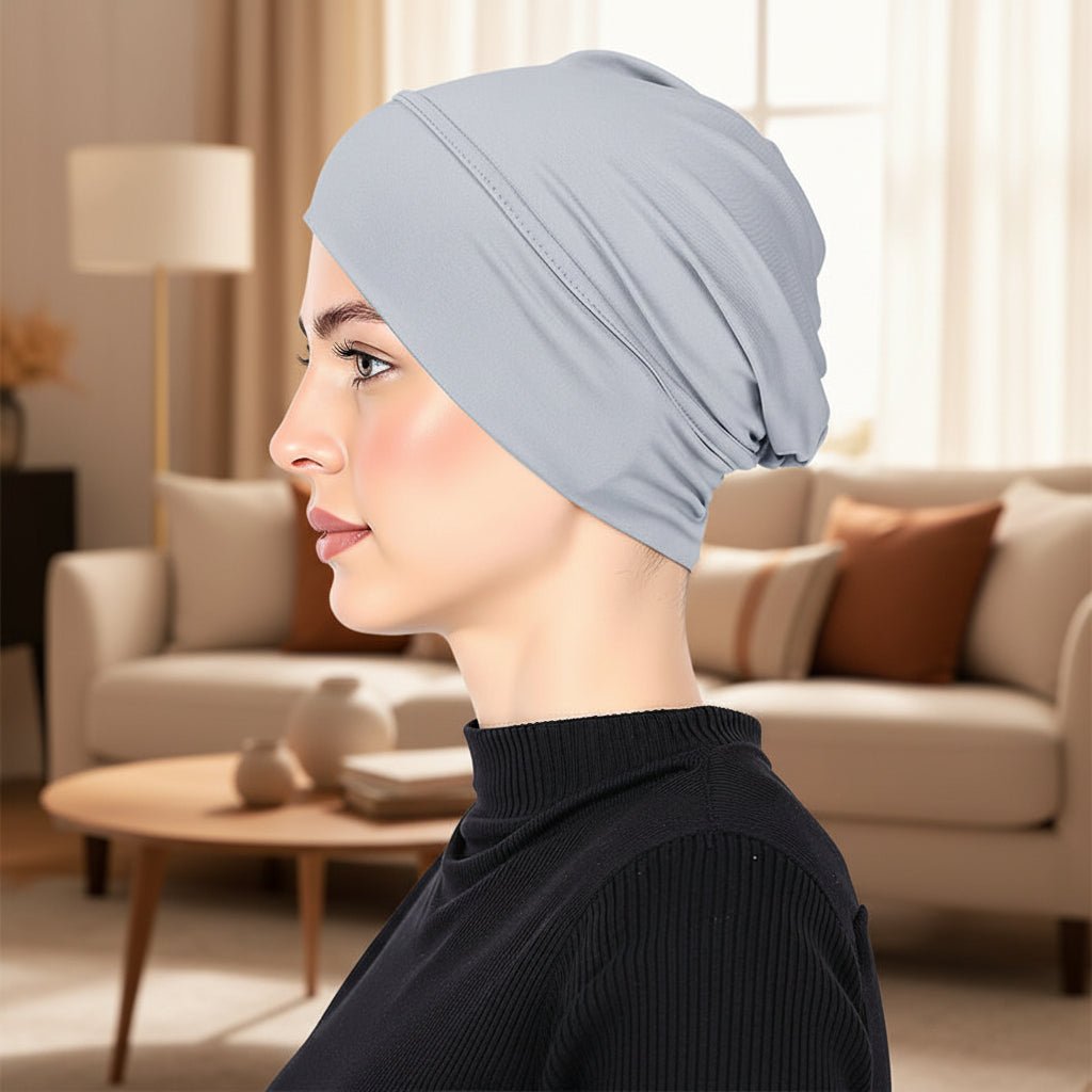 Elegante Damen Mütze aus Hochwertiger Milchseide - Stretch-Turban für Komfort und Stil 8