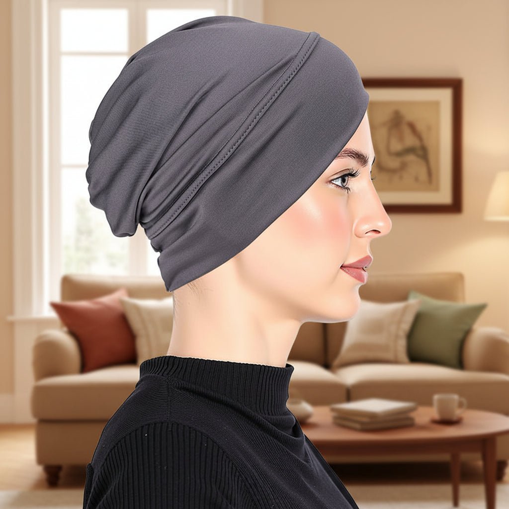 Elegante Damen Mütze aus Hochwertiger Milchseide - Stretch-Turban für Komfort und Stil 9