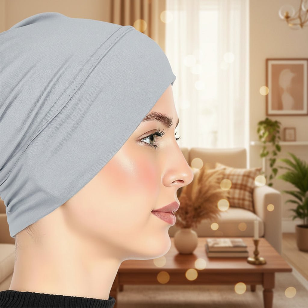 Womens Milk Silk Turban Cap — Gentle Stretch, Smooth Silhouette