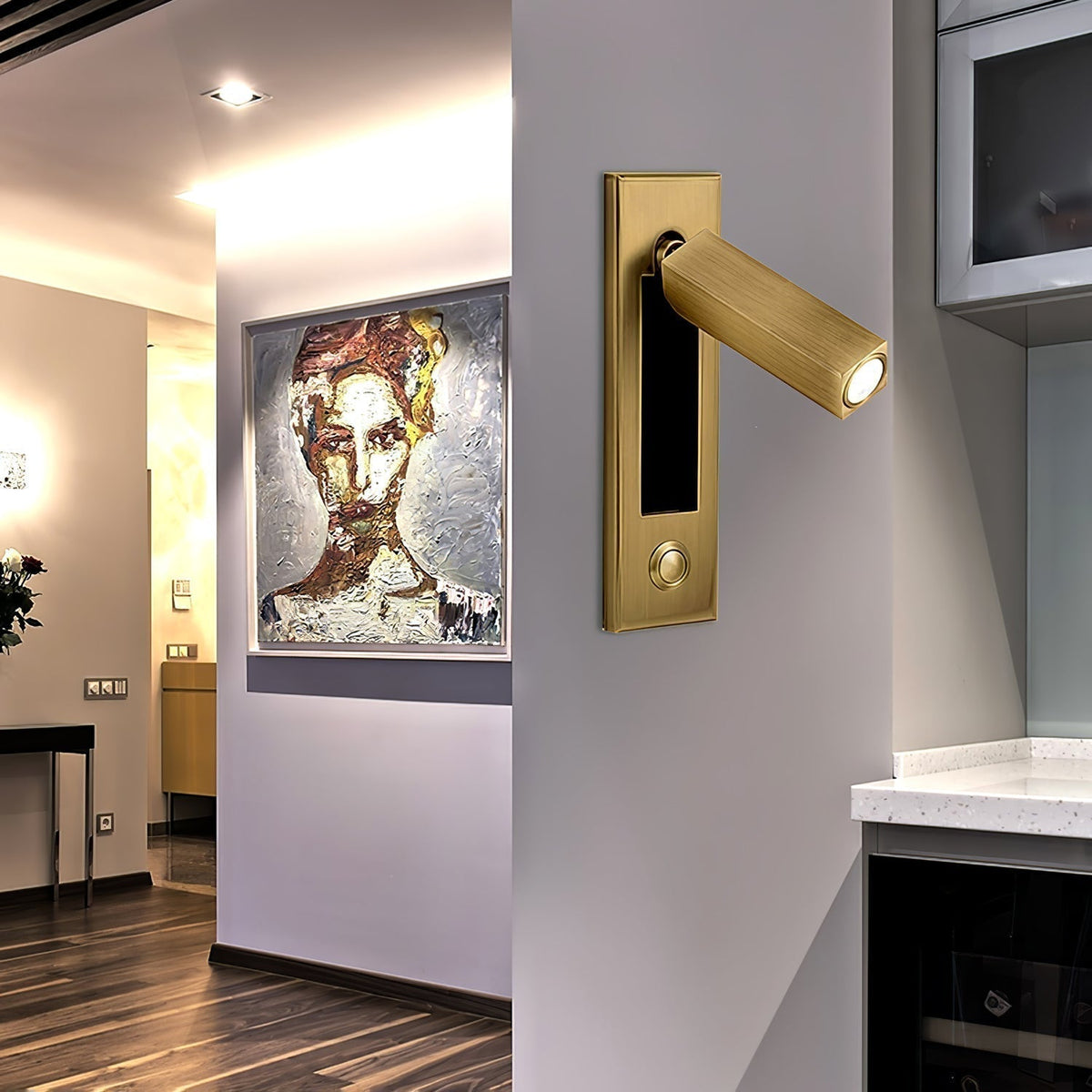 NexaWall Recessed Bedside Light — Integrated Flush-Mount Wall Lamp