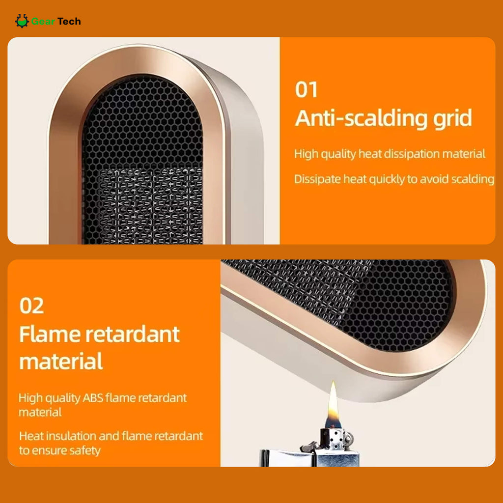مدفأة ThermaLite Quiet Compact — تصميم محمول موفّر للطاقة