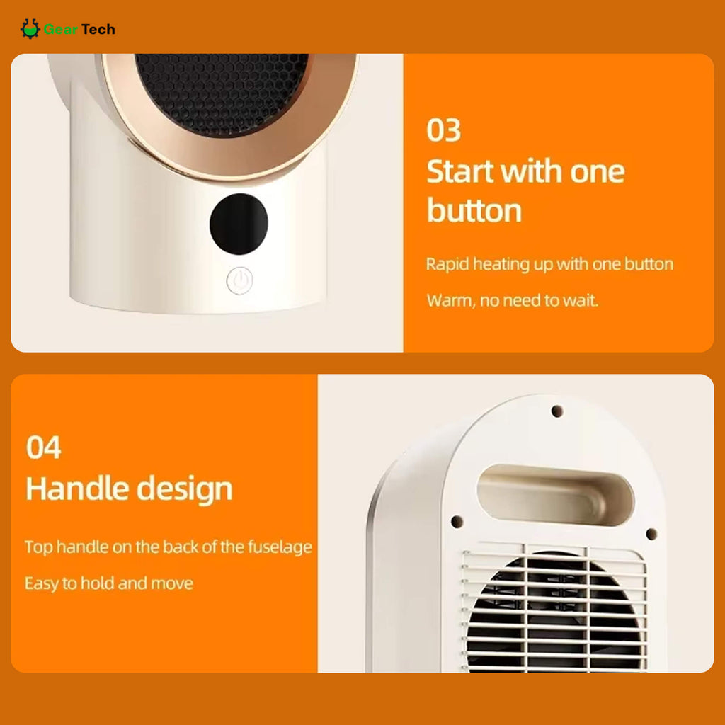 مدفأة ThermaLite Quiet Compact — تصميم محمول موفّر للطاقة