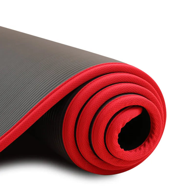 Fleximat 10 mm ekstra tyk skridsikker yogamåtte, 183 x 61 cm