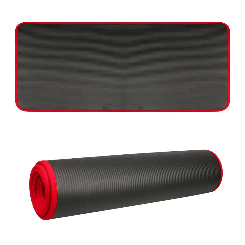 Fleximat 10 mm ekstra tyk skridsikker yogamåtte, 183 x 61 cm
