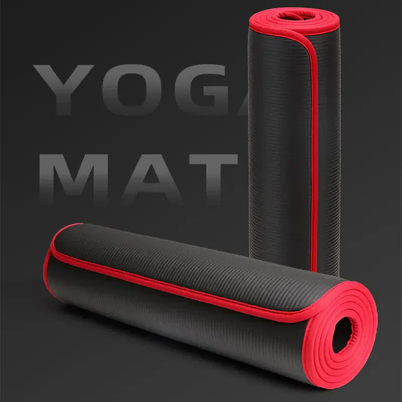 Fleximat 10 mm ekstra tyk skridsikker yogamåtte, 183 x 61 cm
