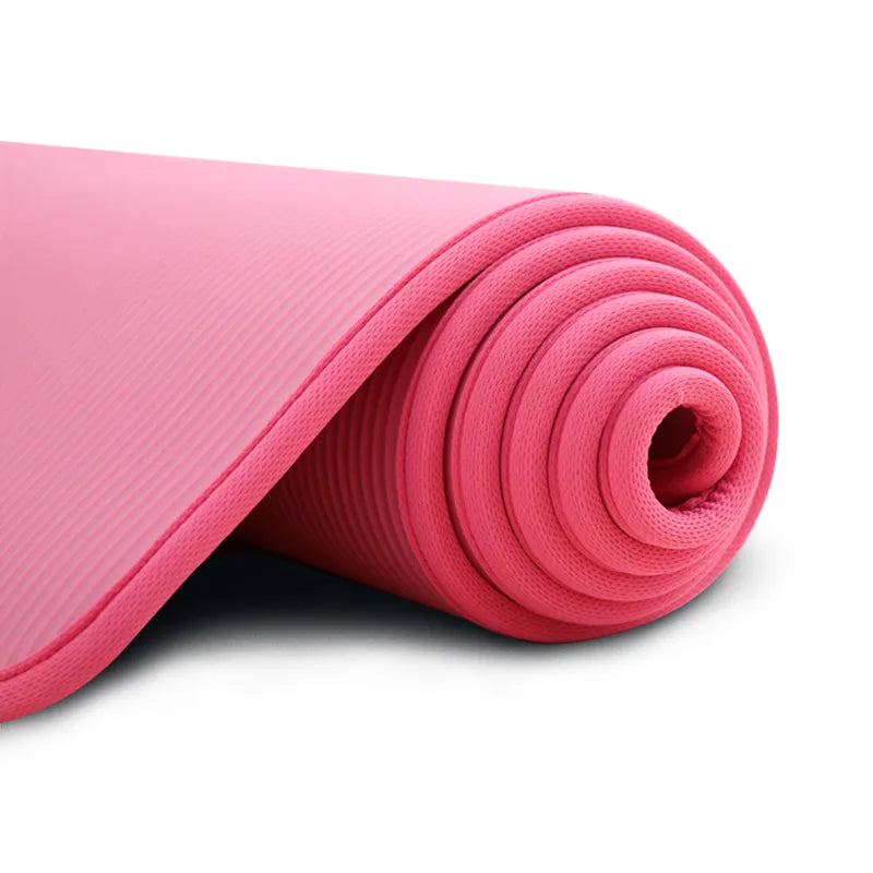 Fleximat 10 mm ekstra tyk skridsikker yogamåtte, 183 x 61 cm