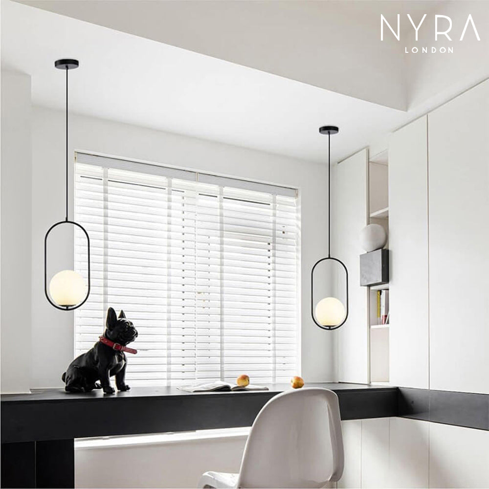 LumoSphere Opal Glass Diffuser Pendant Light For Living Spaces