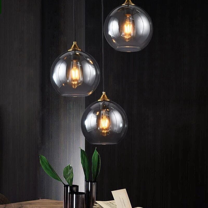 Aurelia Glass Pendant Light With Rustic Warmth For Living Rooms