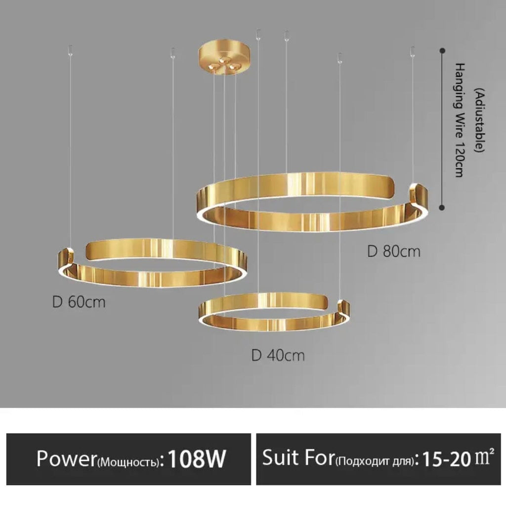 Liora Nordic Ring Chandelier With Elegant Modern Lighting