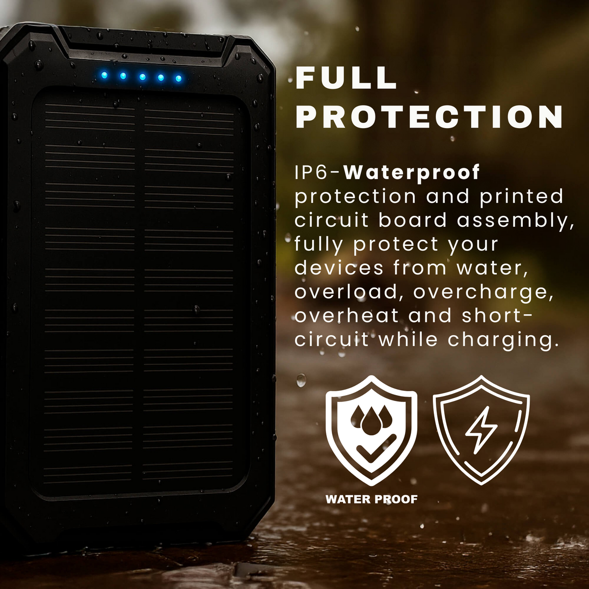 Batterie externe solaire étanche TerraNova TrailCharge 20000mAh