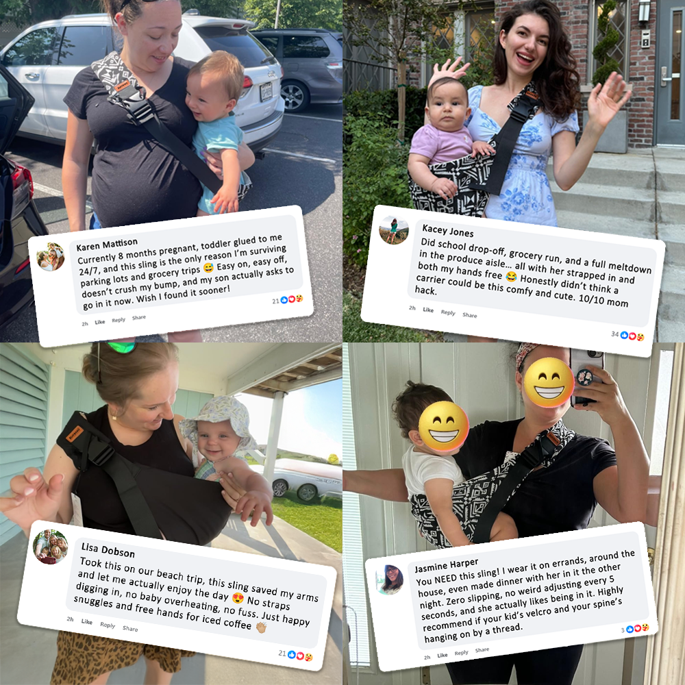 Marsúpio tipo sling para bebé — Envolvente ergonómico de mãos livres