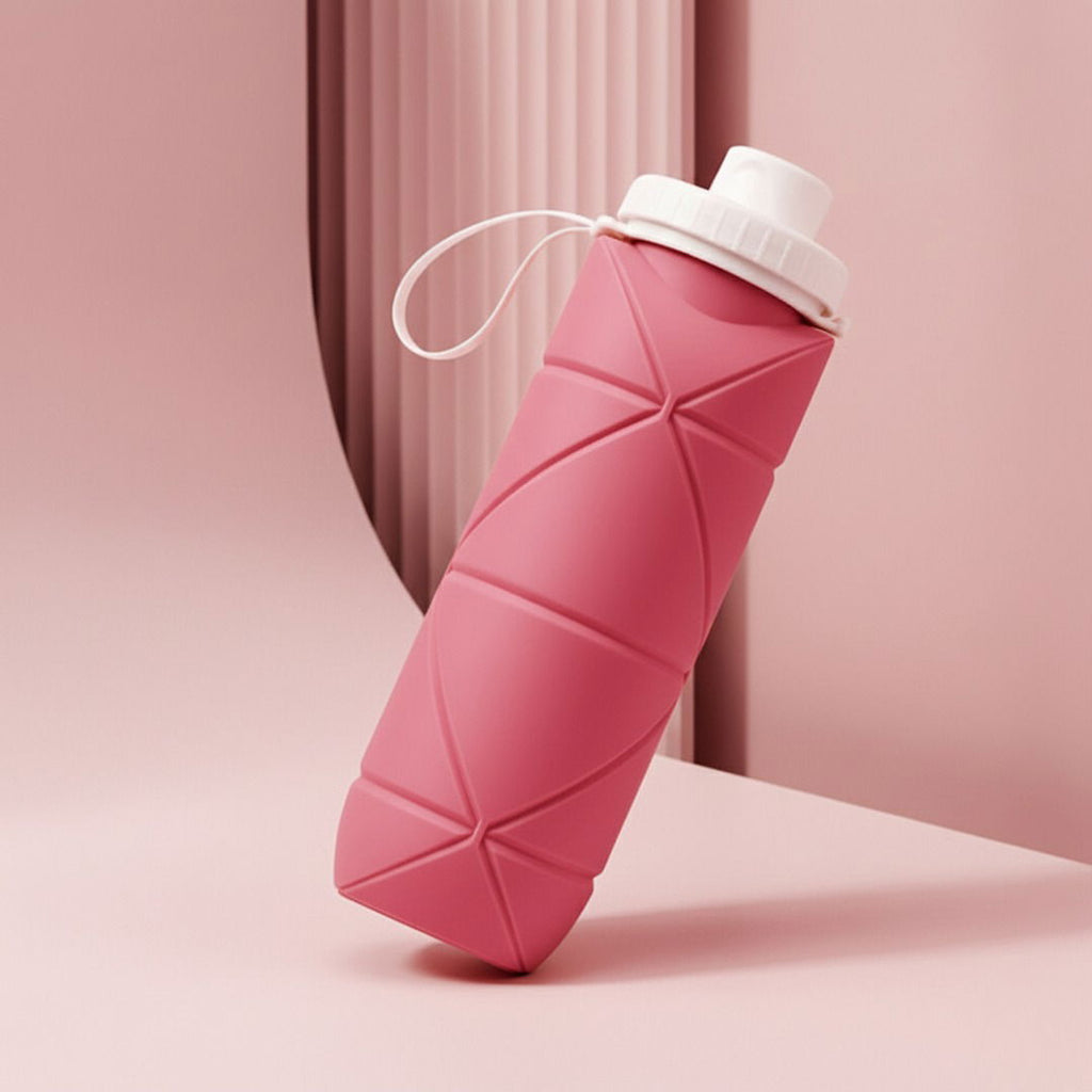 Foldable Silicone Water Bottle — Lightweight, Compact Profile and Hygienic Flip Cap