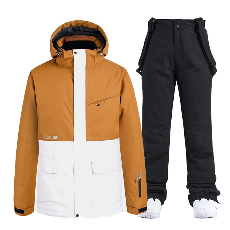Unisex set nepromokavé zimní lyžařské bundy a kalhot — hřejivost do -30°C