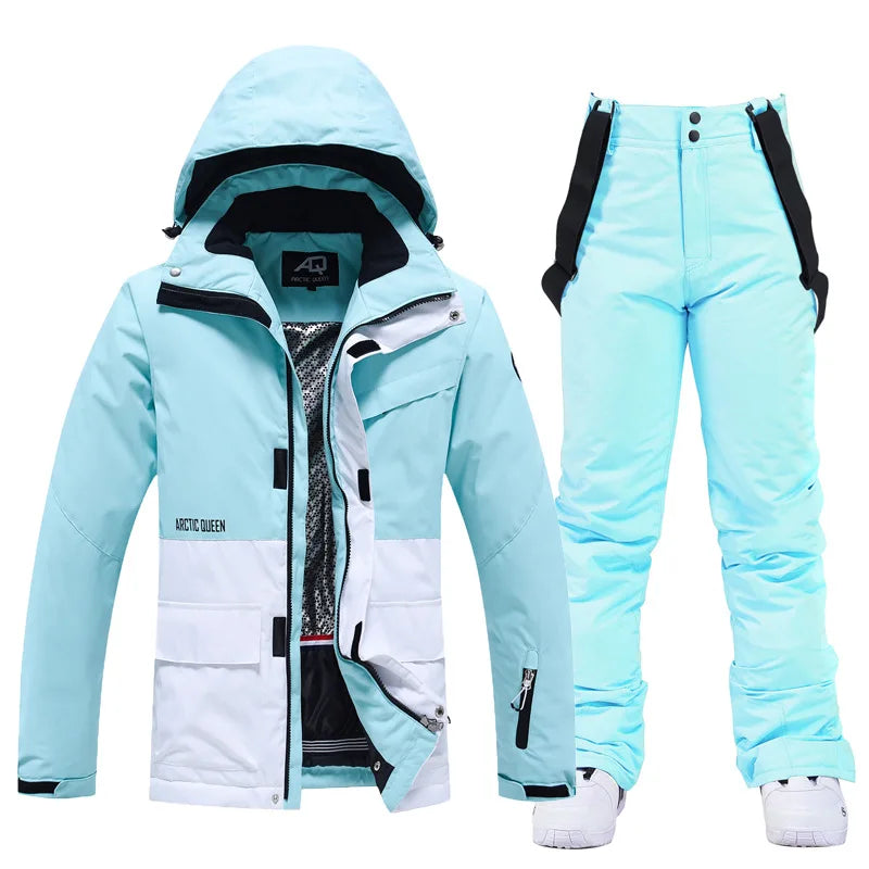 Unisex set nepromokavé zimní lyžařské bundy a kalhot — hřejivost do -30°C