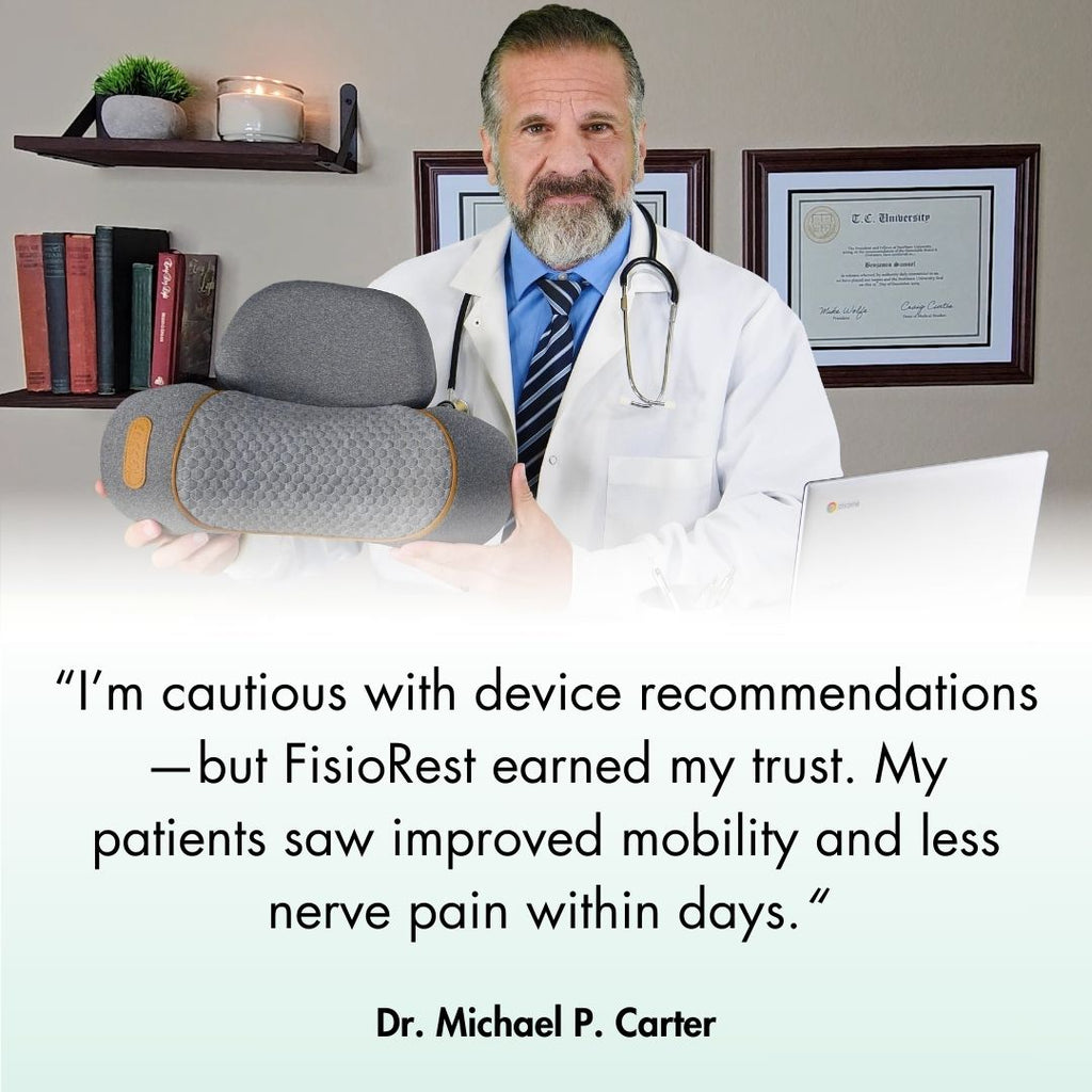 Cervical Traction Neck Massager — Dual Heat and Vibration Therapy