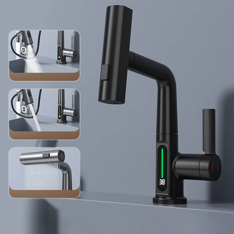Bateria kuchenna Watermaster z wyciąganą wylewką — obrót o 360° i elastyczny wąż