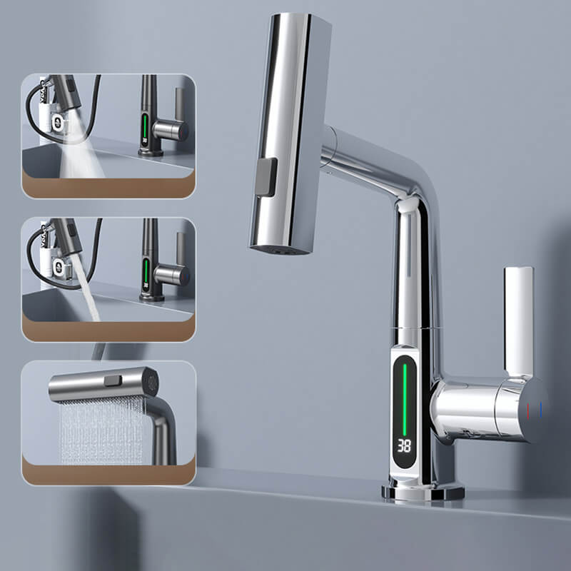 Bateria kuchenna Watermaster z wyciąganą wylewką — obrót o 360° i elastyczny wąż