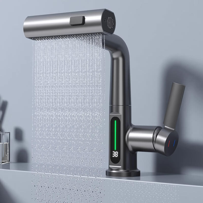 Bateria kuchenna Watermaster z wyciąganą wylewką — obrót o 360° i elastyczny wąż