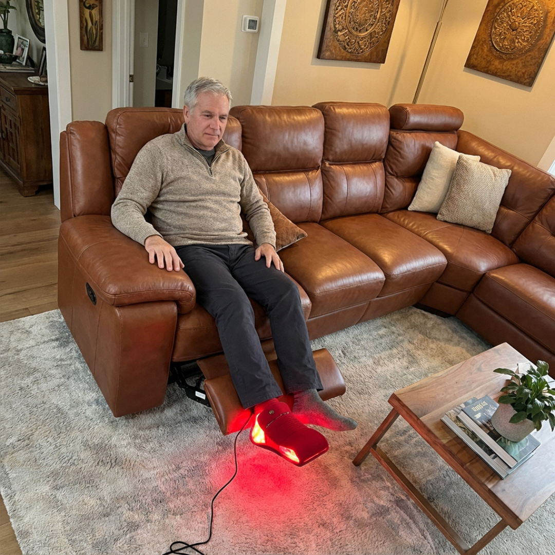 Dual 660nm and 850nm Red Light Therapy Foot Pad