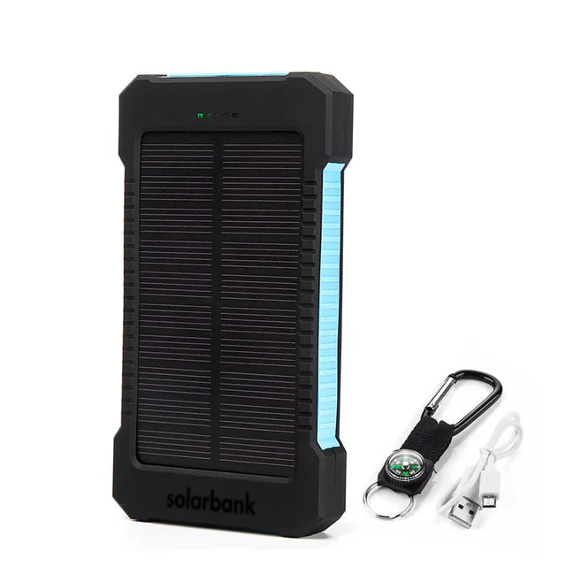 20000mAh Solar Power Bank — Portable Emergency Charger