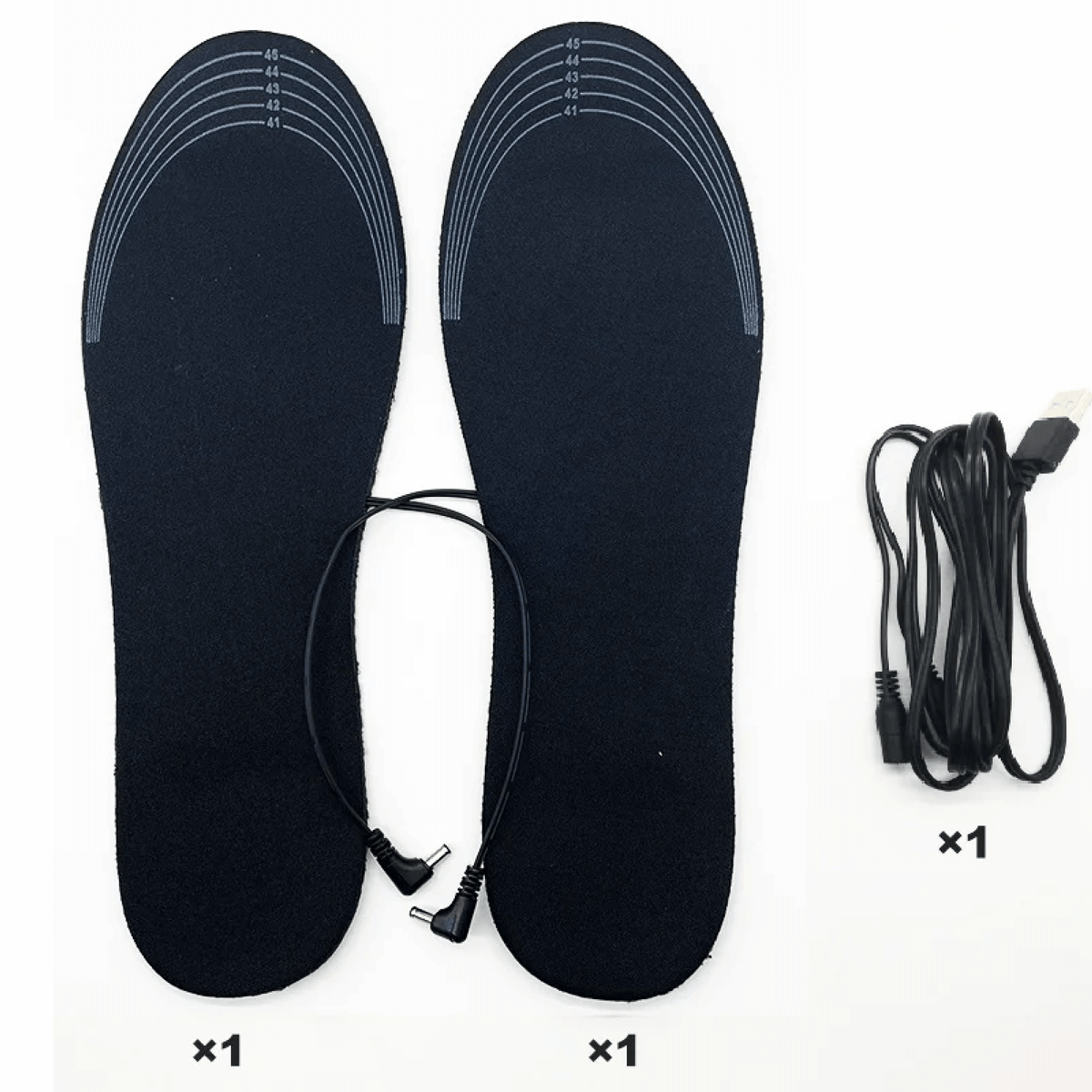 Rechargeable Heated Boot Insoles — Dual Heating Elements, Bulk-Free Fit