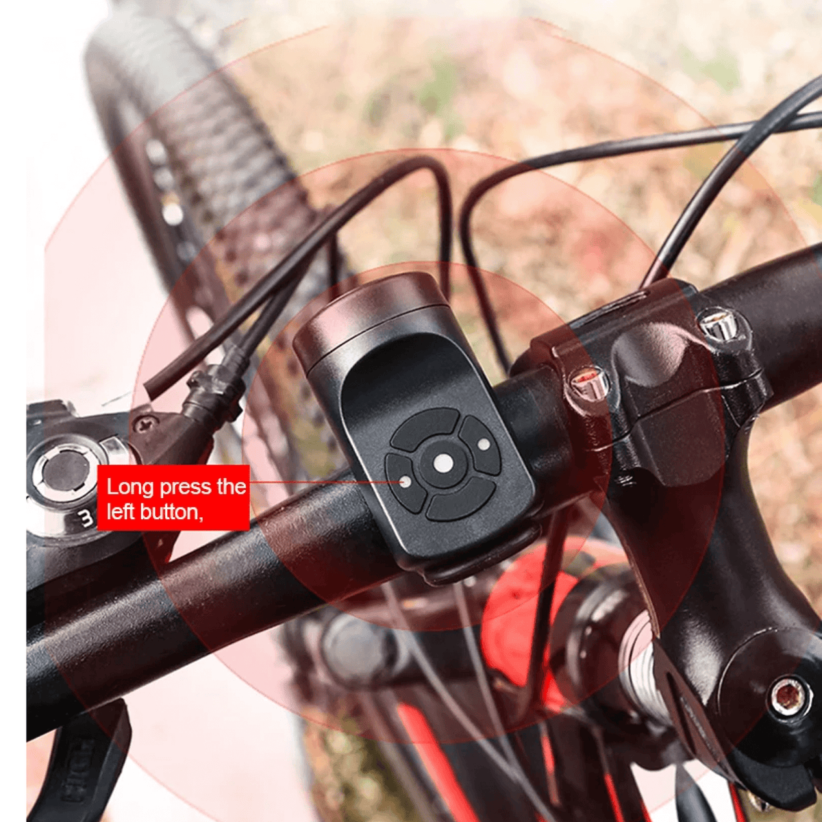 LumaGuard 120 dB USB-cykellarm – fyra lägen, uppladdningsbar, kompakt