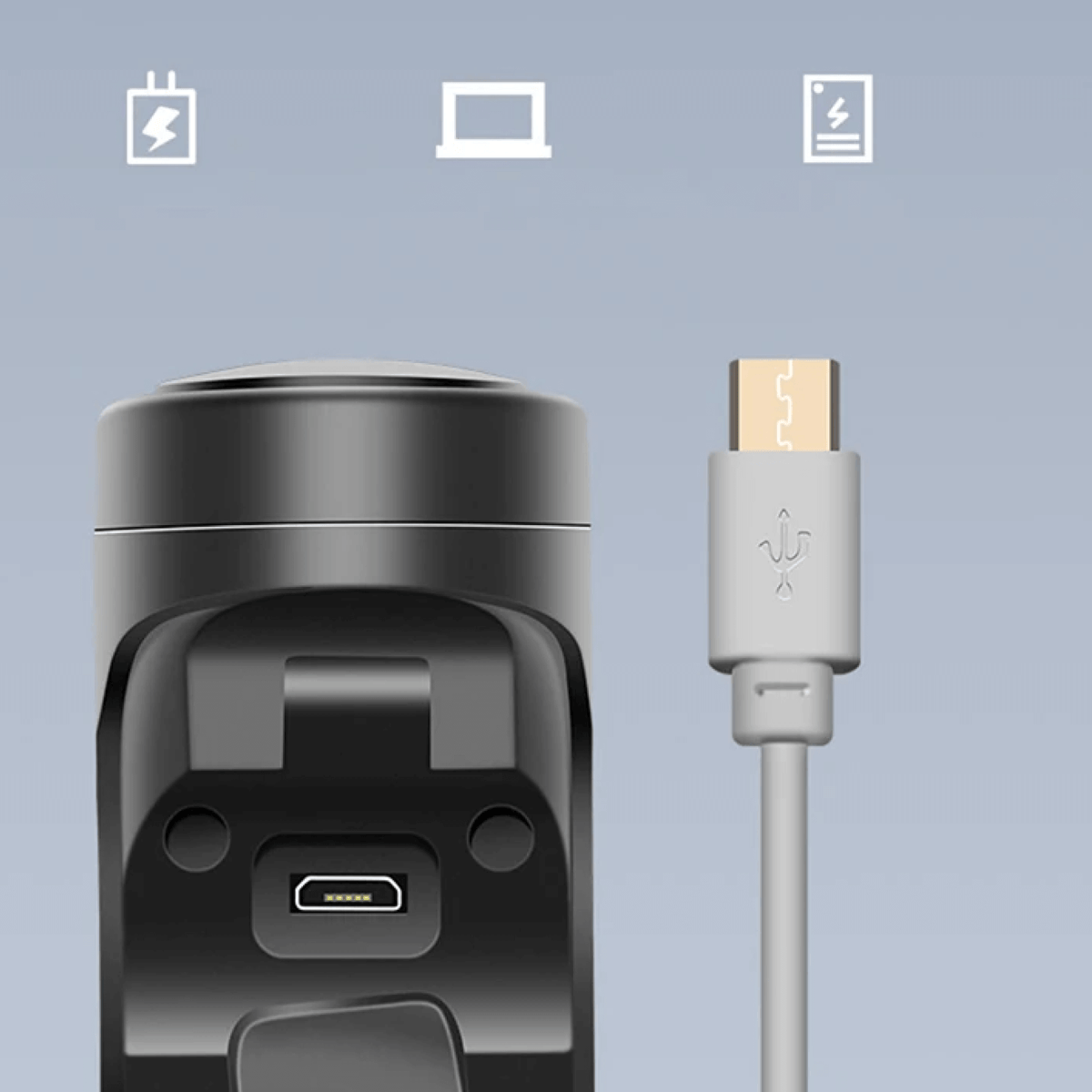 LumaGuard 120 dB USB-cykellarm – fyra lägen, uppladdningsbar, kompakt