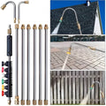 4000 PSI Telescoping High Pressure Power Washer Extension Wands For Gutter & Roof Drainage & Walls Cleaning | Filindra