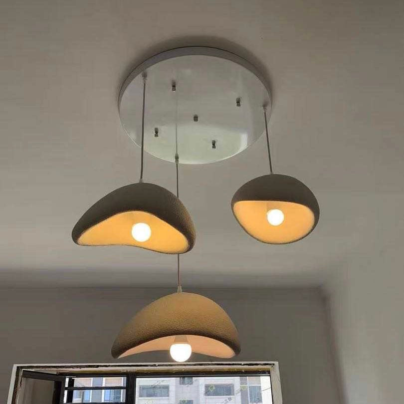 Żyrandol Boho Wasabi — wyrazista lampa sufitowa w stylu wabi-sabi