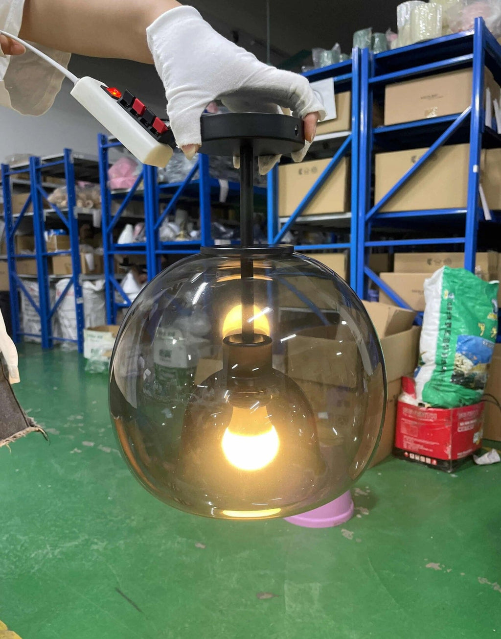 CelestiaNova Glass Sphere Wall Light For Your Living Room