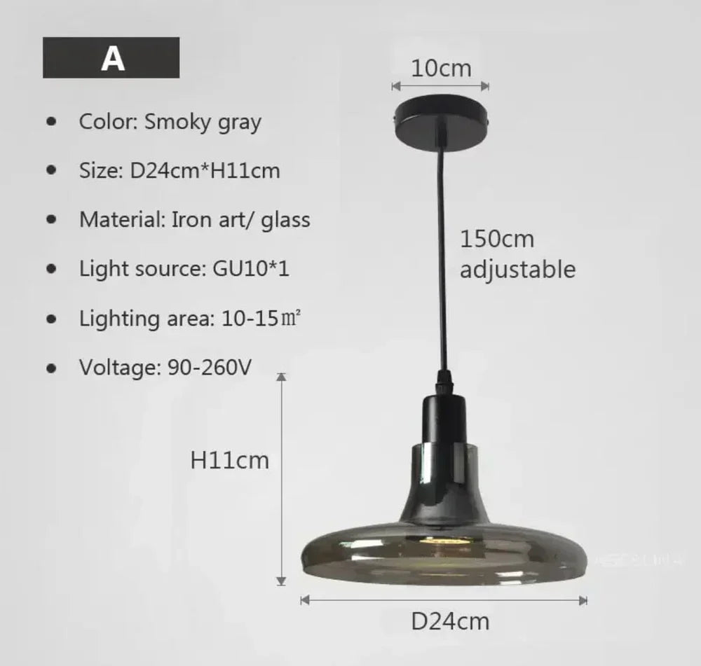 LumiNova Pendelleuchten mit Glas für zeitgemäße Loft-Wohnzimmer