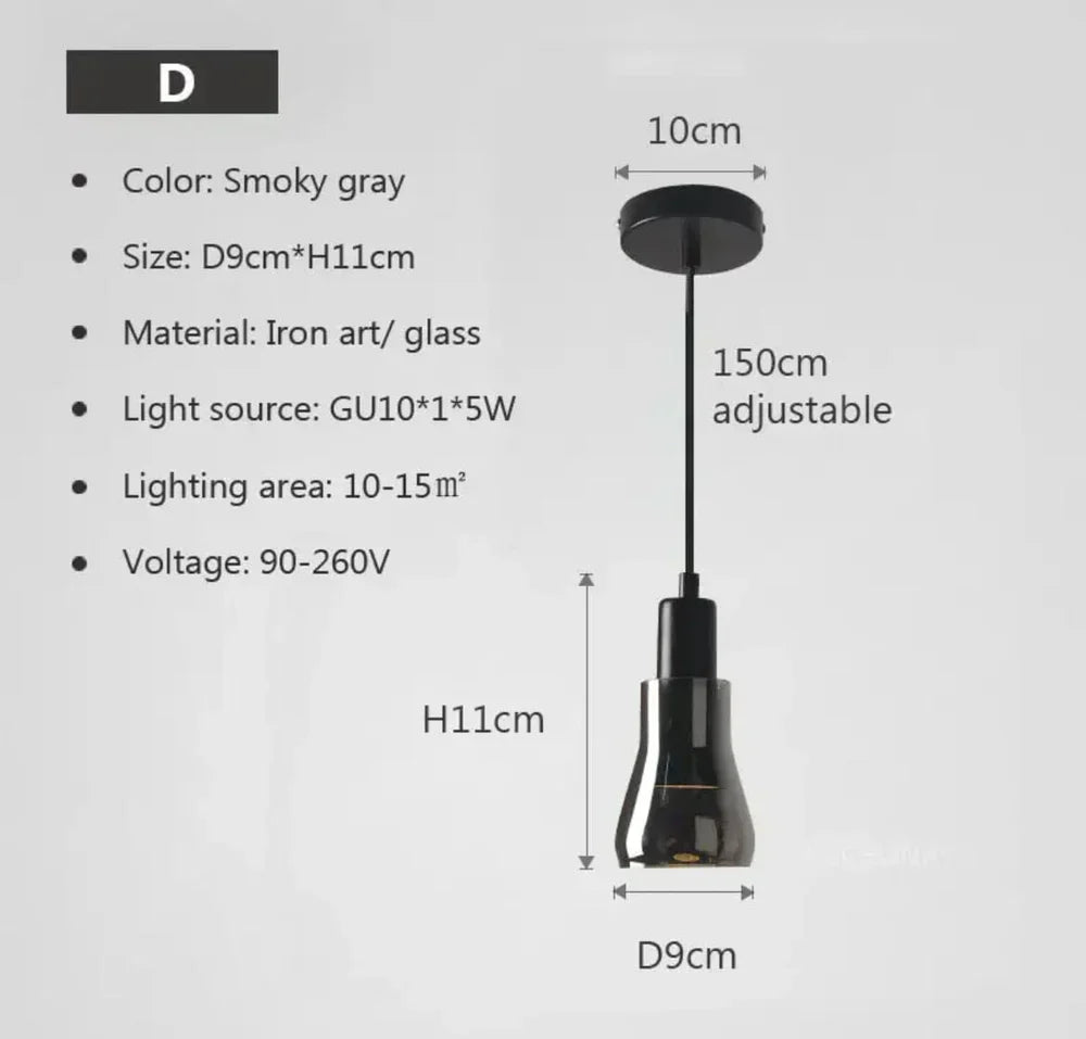 LumiNova Pendelleuchten mit Glas für zeitgemäße Loft-Wohnzimmer