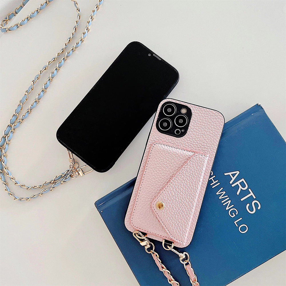 Étui portefeuille Celeste pour iPhone — Coque protectrice avec rangement pour cartes