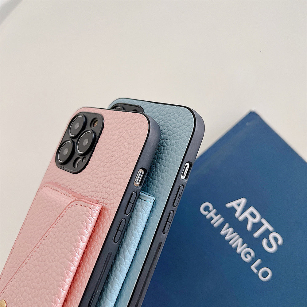 Étui portefeuille Celeste pour iPhone — Coque protectrice avec rangement pour cartes