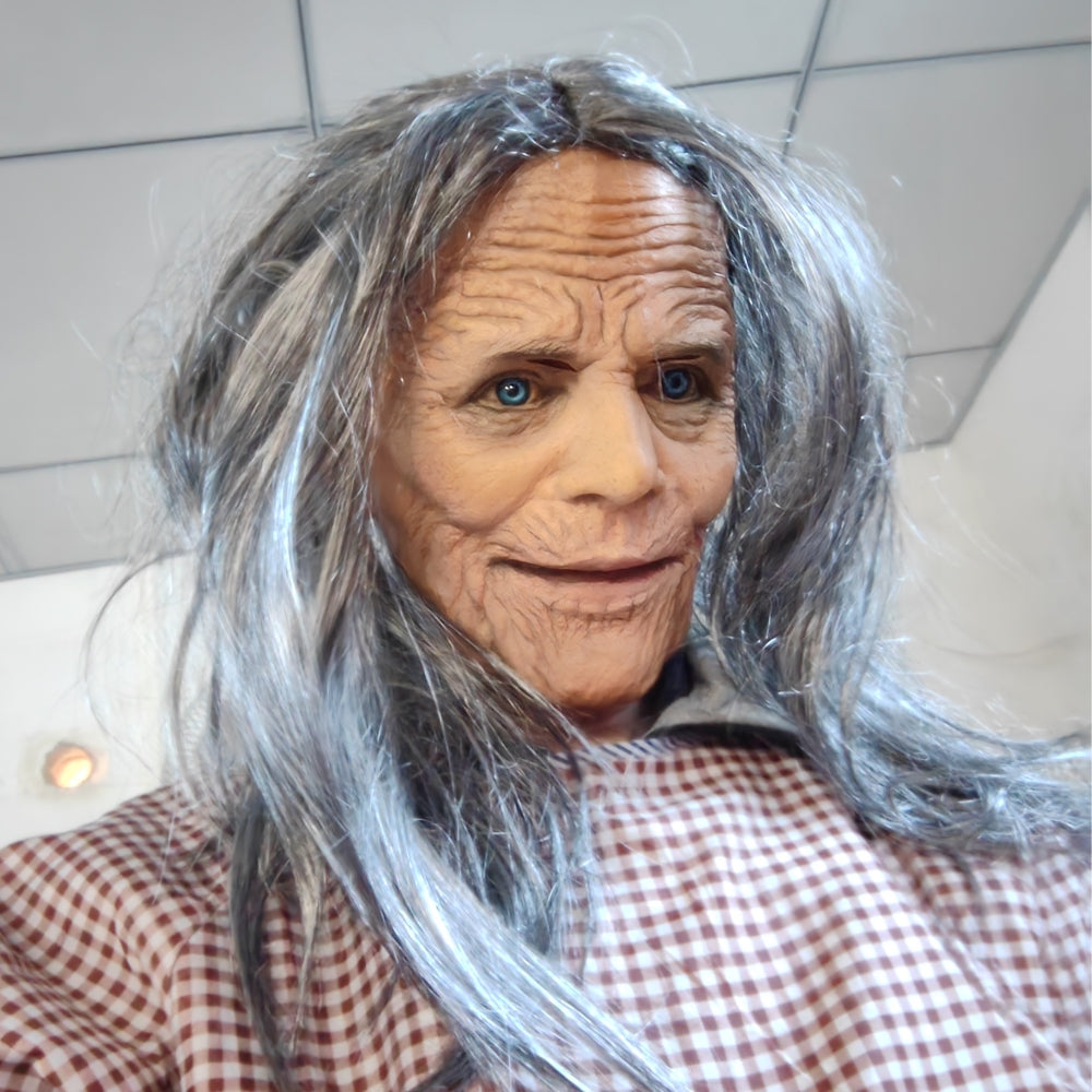 Granny-Witch-Maske – gruselige Halloween-Charaktermaske