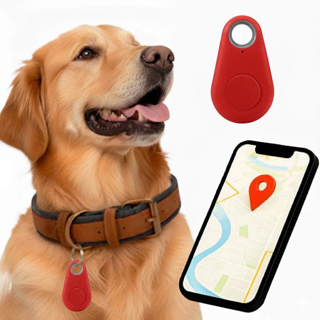 Kirra waterdichte gps-tracker voor honden — realtime locatie-updates, compatibel met Zoek mijn