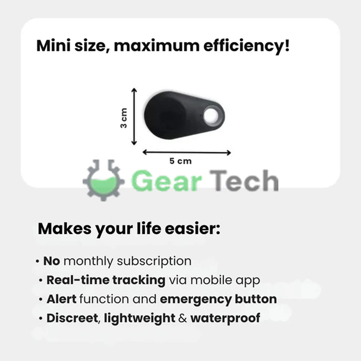 Kirra waterdichte gps-tracker voor honden — realtime locatie-updates, compatibel met Zoek mijn