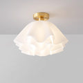 Contemporary Folded Ceiling Light — Acrylic Copper E27 LED