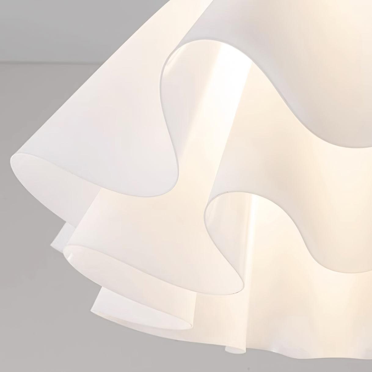 Contemporary Folded Ceiling Light — Acrylic Copper E27 LED